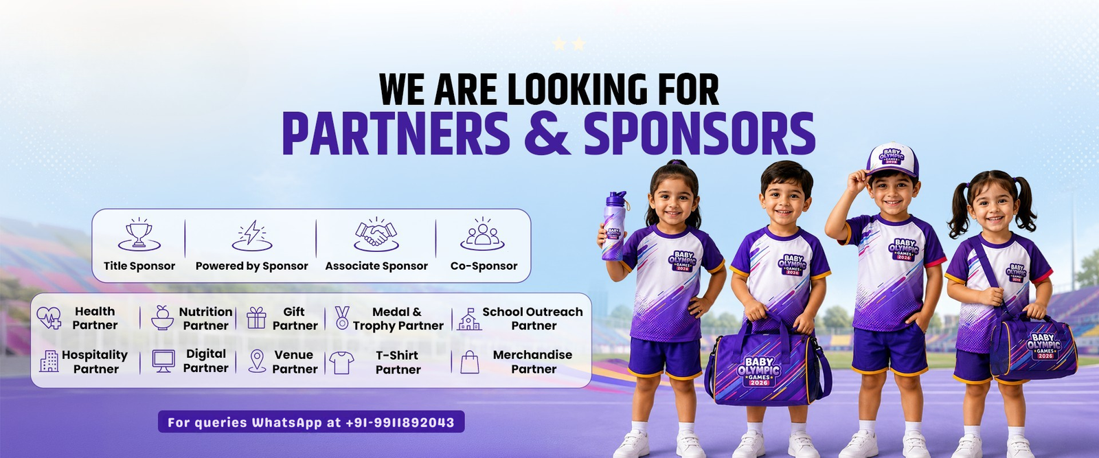 We Are Looking For Partners & Sponsors — Baby Olympic Games 2026